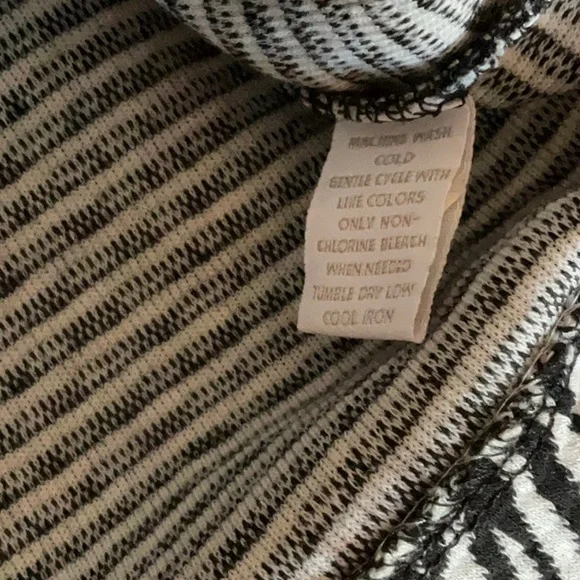 Charter Club Petites Zebra Stripes Black & White Blazer Jacket Size P XL - Picture 10 of 14